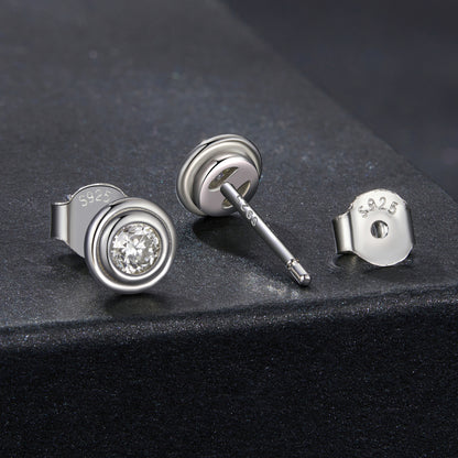 Bubble Design Moissanite Studs