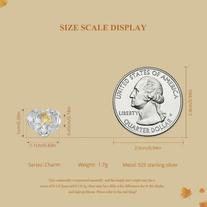 Ginkgo Leaf Charm