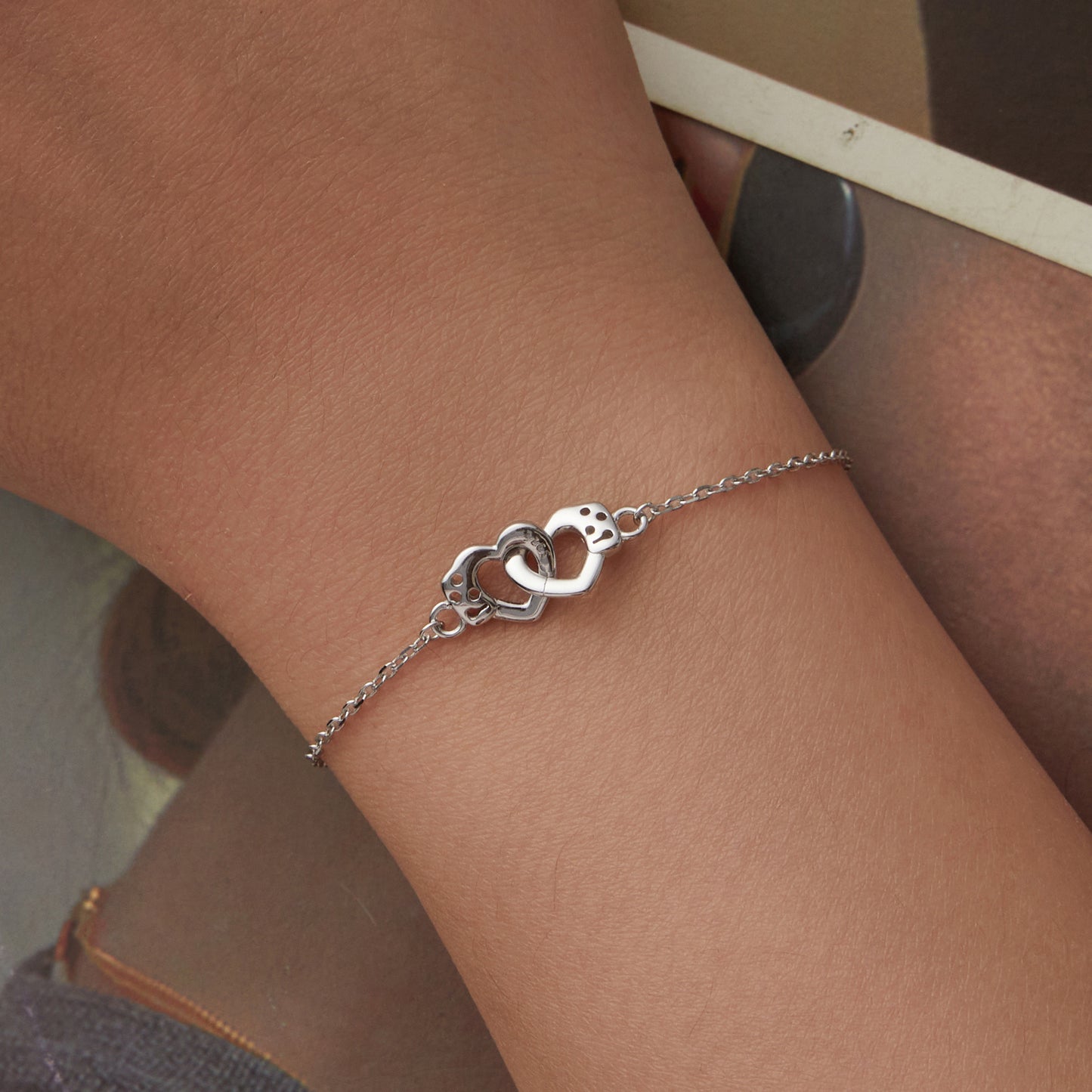 Heart Lock Charm Bracelet