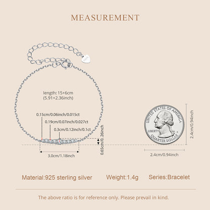 Minimalist Moissanite Bracelet