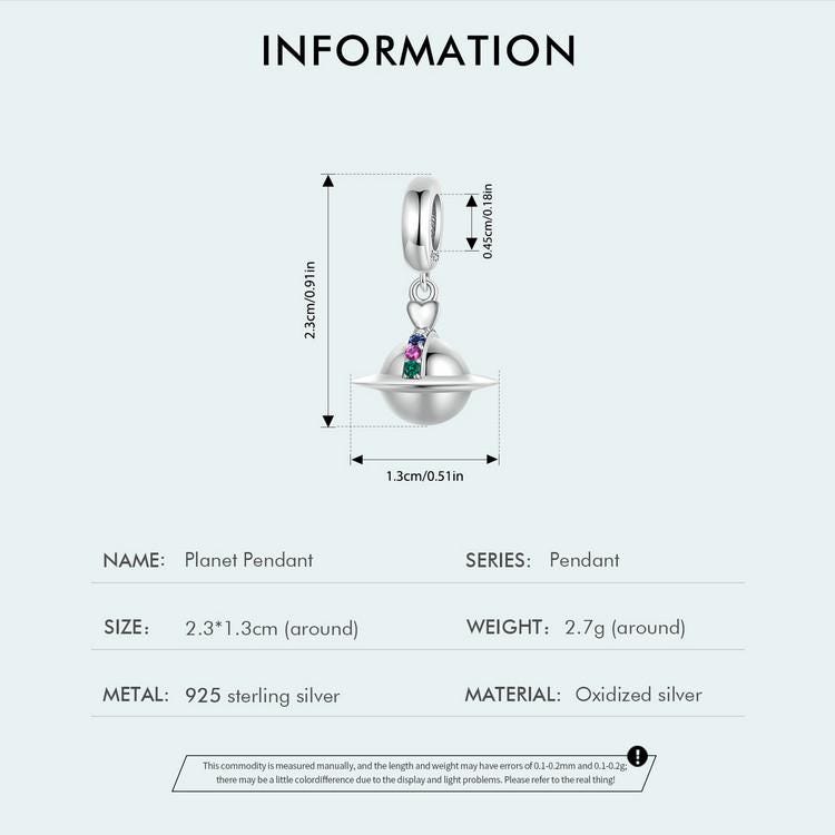 Planet Pendant Charm
