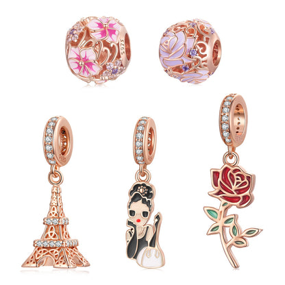 Eiffel Tower Hanging Bead Pendant Charm