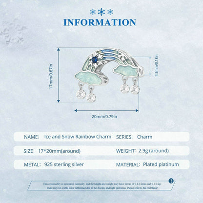 Ice and Snow Rainbow Charm