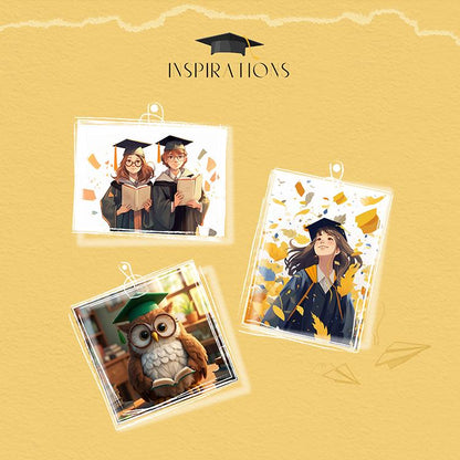 Graduation Unicorn Pendant Charm