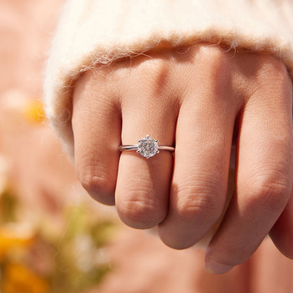 Moissanite Engagement Ring