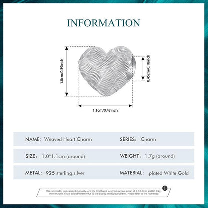 Weaved Heart Charm