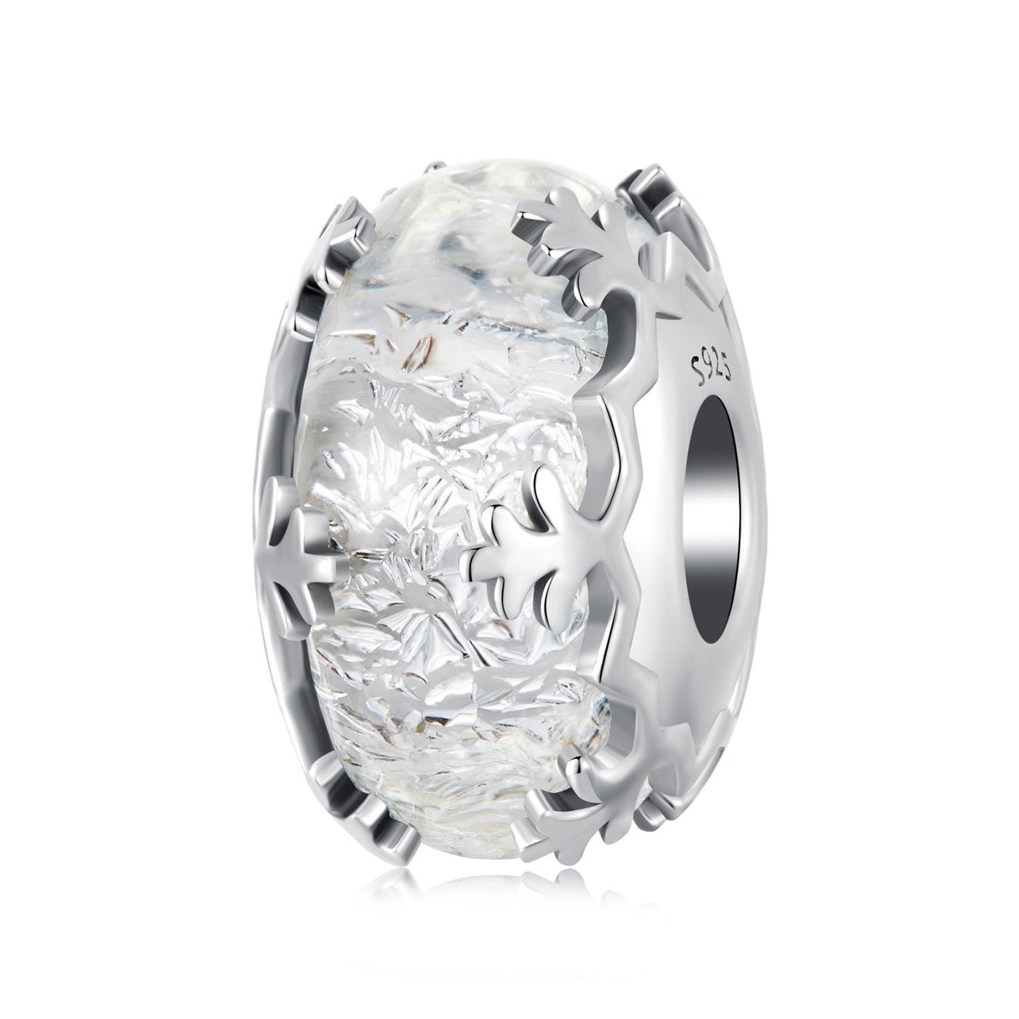 Ice Crystal Murano Beads Charm
