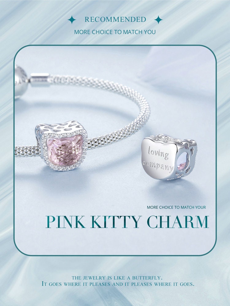 Pink Kitty Charm