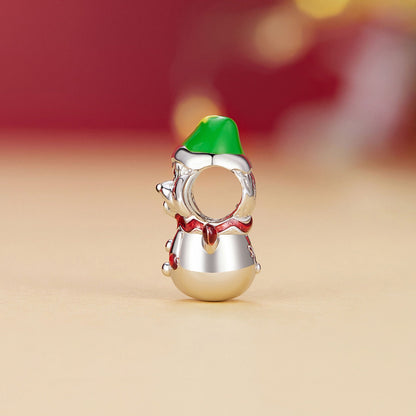 Christmas Snowman Puppy Charm