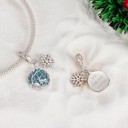 Luminous Elk Pendant Charm