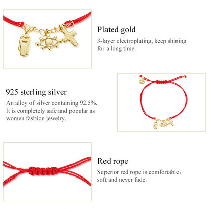Lucky Symbol Red Woven Bracelet