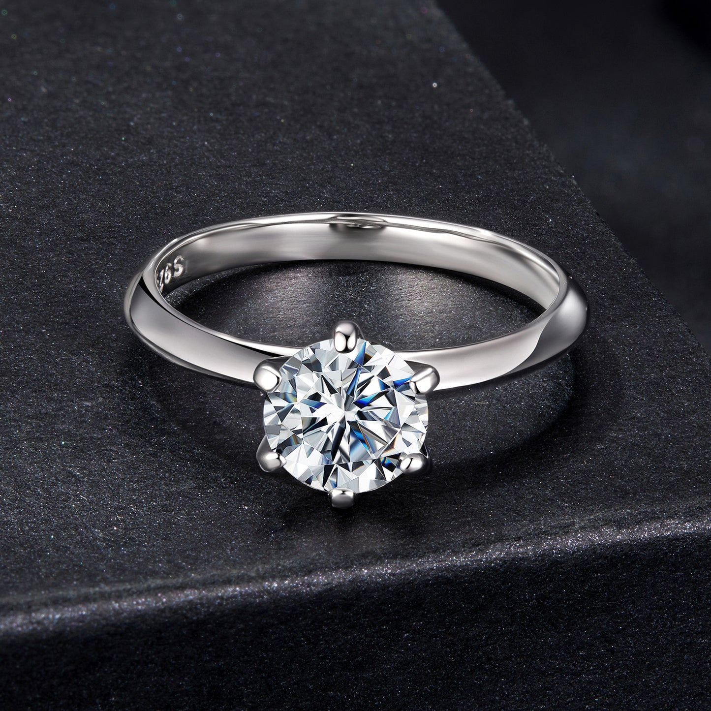 Moissanite Engagement Ring