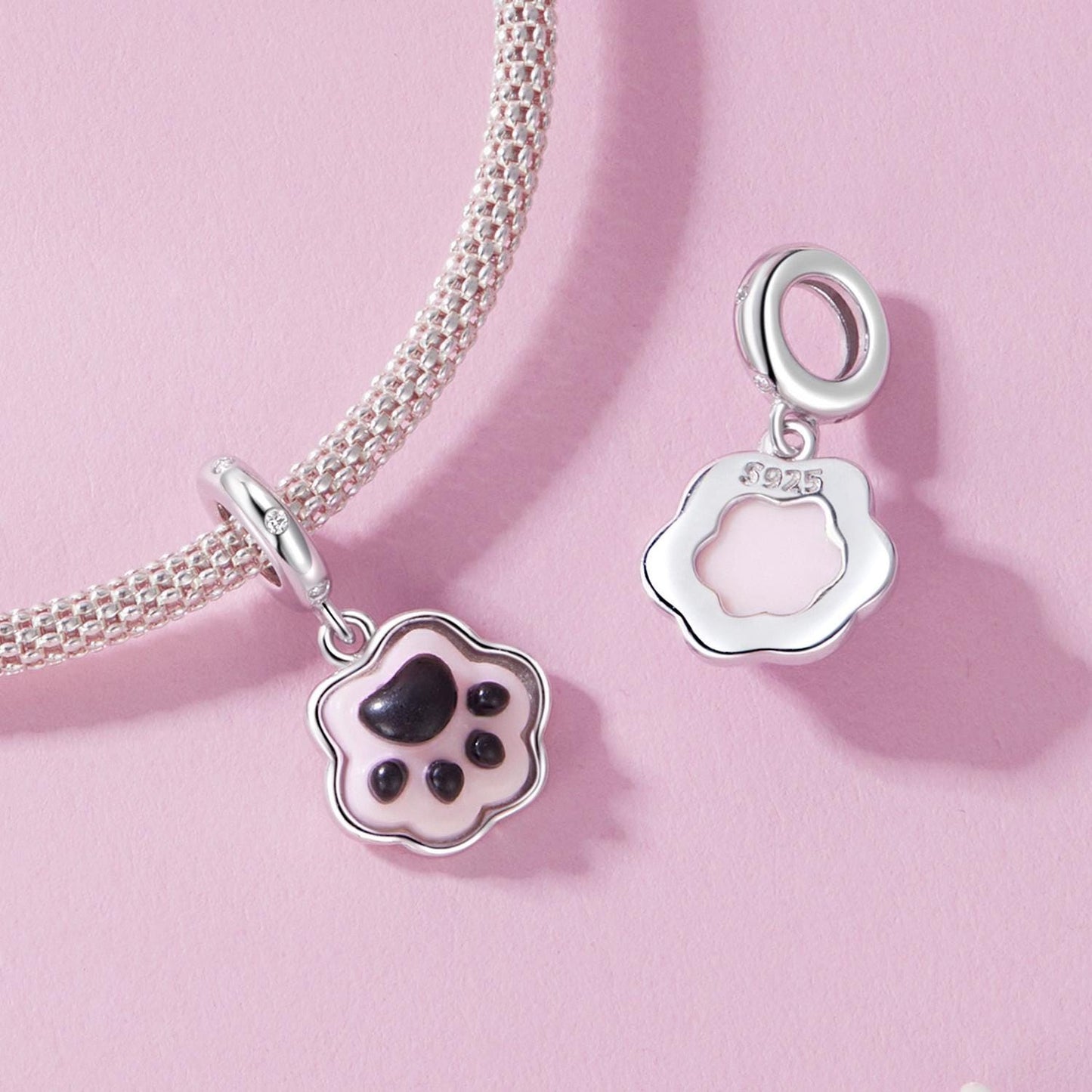 Cute Pet Paws Pendant Charm