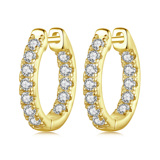 Glimmering Moissanite Ear Climbers