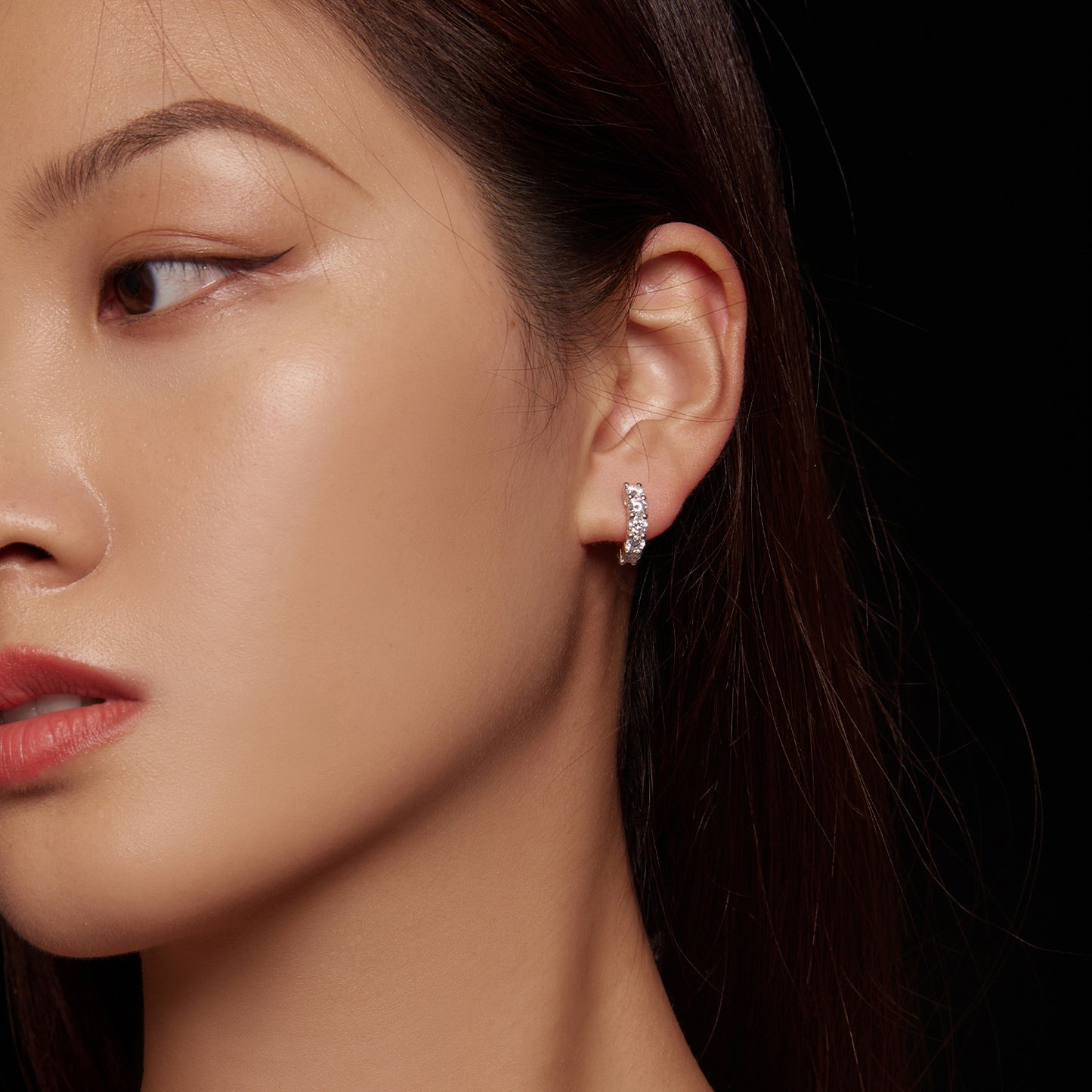Sparkling Moissanite Ear Climbers