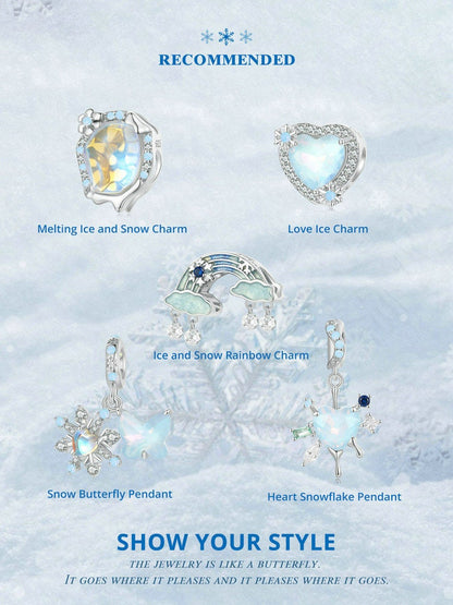 Ice and Snow Rainbow Charm