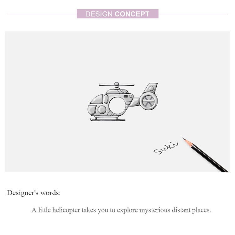 Helicopter Charm
