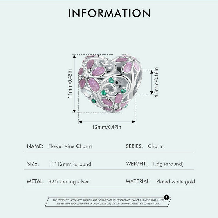 Flower Vine Charm