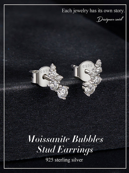 Bubble Moissanite Studs