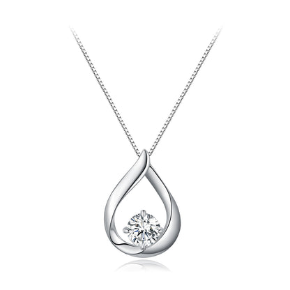 Teardrop Moissanite Necklace
