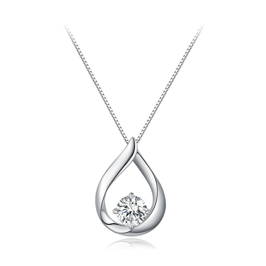Teardrop Moissanite Necklace
