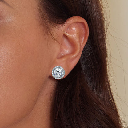 1ct Moissanite Studs