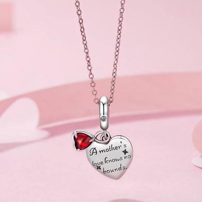 Mother's Day Heart Pendant Charm