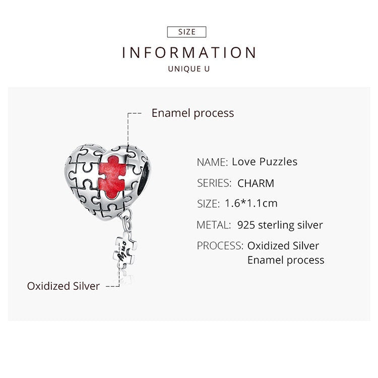 Love Jigsaw Charm