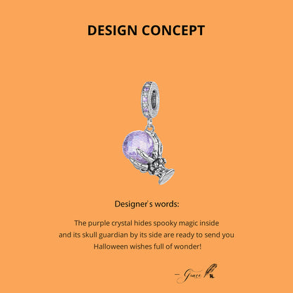 Halloween Magic Crystal Pendant Charm