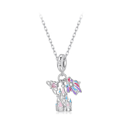 Fireworks Castle Pendant Charm