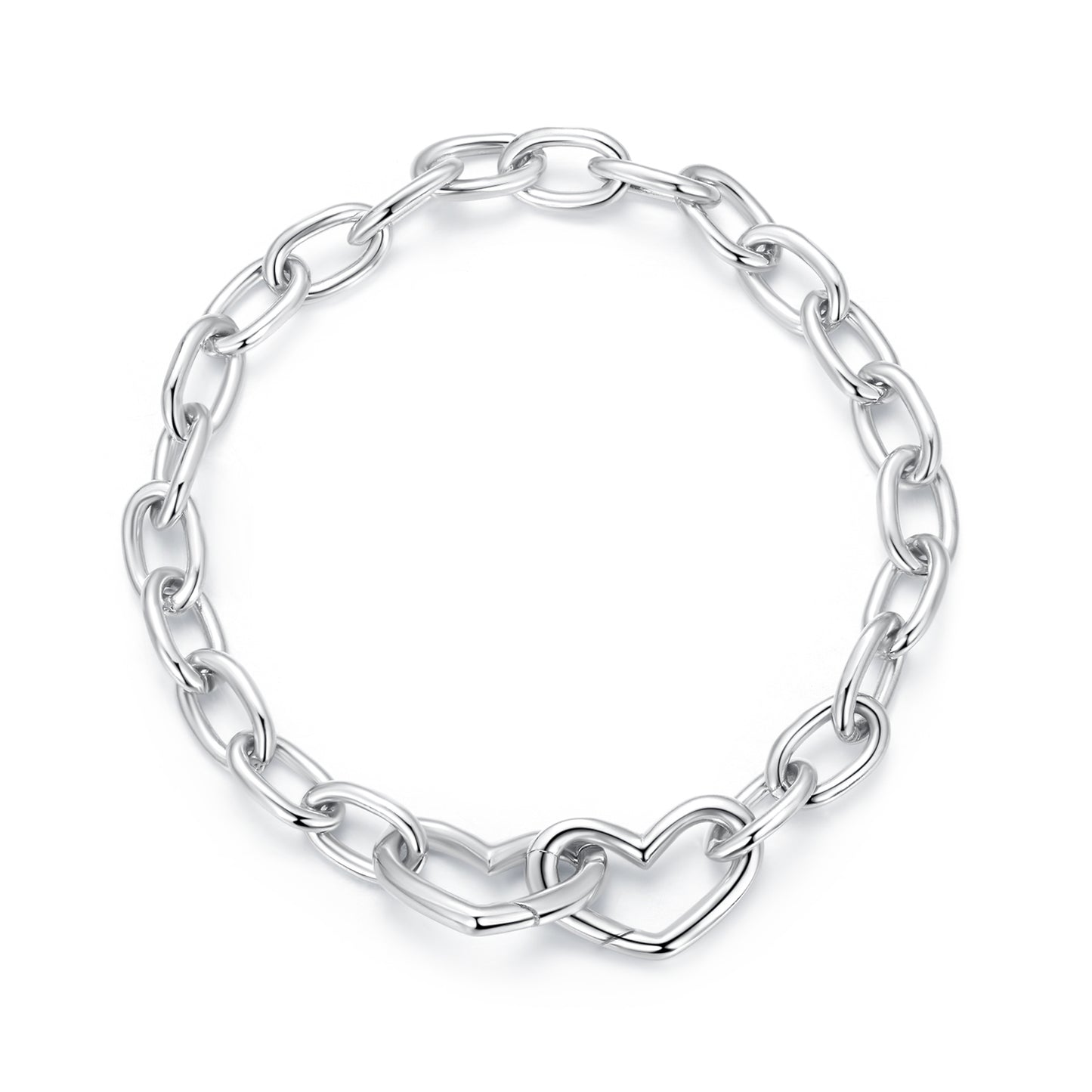 Interlocking Twin Hearts Bracelet