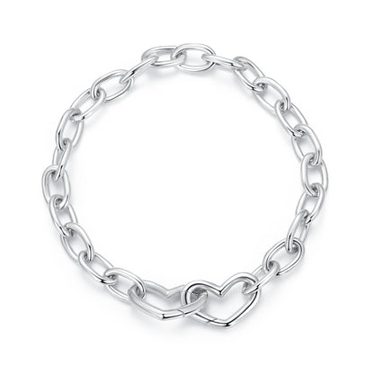 Interlocking Twin Hearts Bracelet