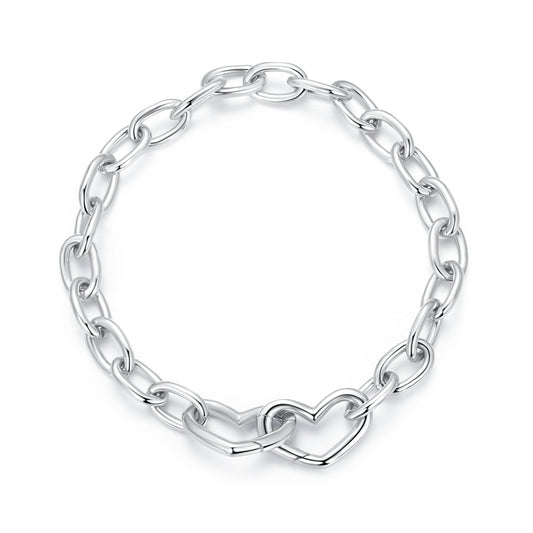Interlocking Twin Hearts Bracelet