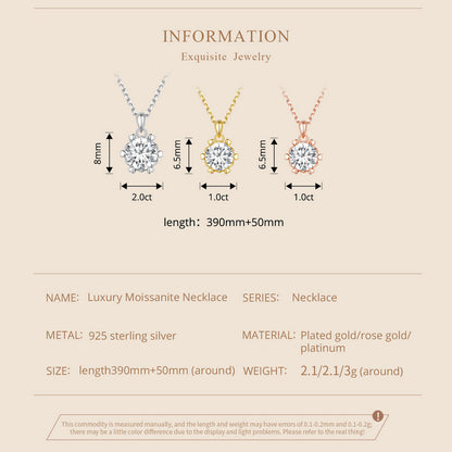 Luxurious Moissanite Necklace