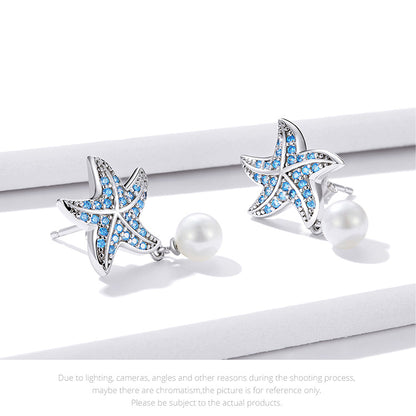 Treasure Starfish Hoop Earrings