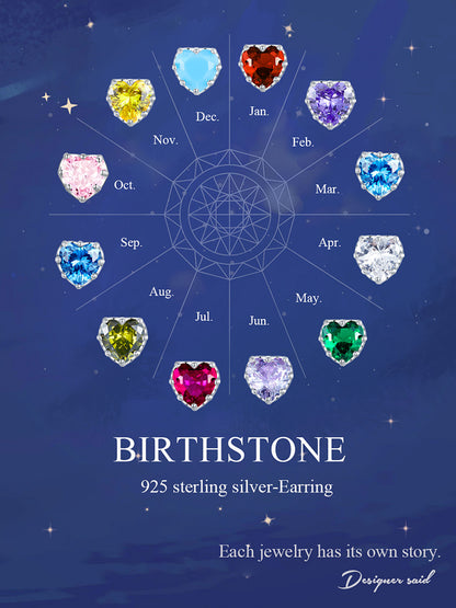 April Birthstone Stud Earrings