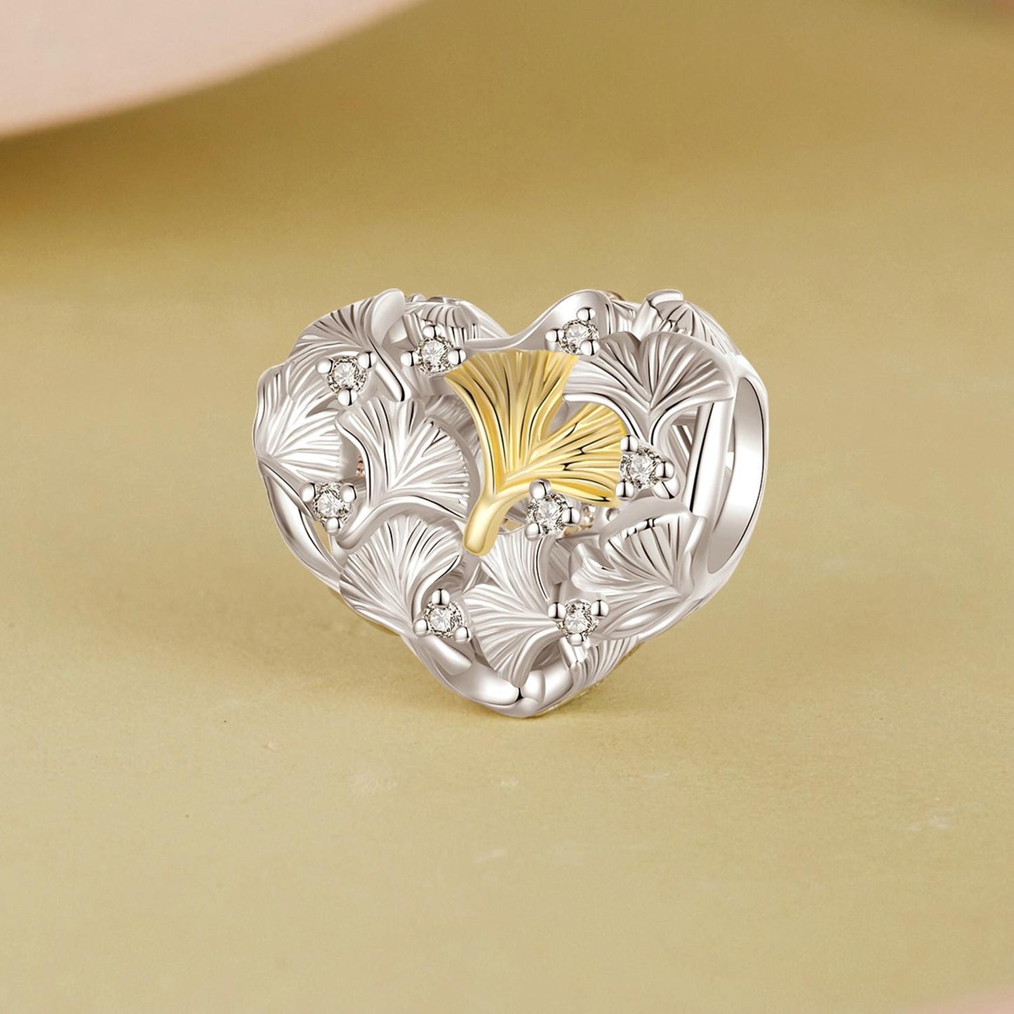 Ginkgo Leaf Charm