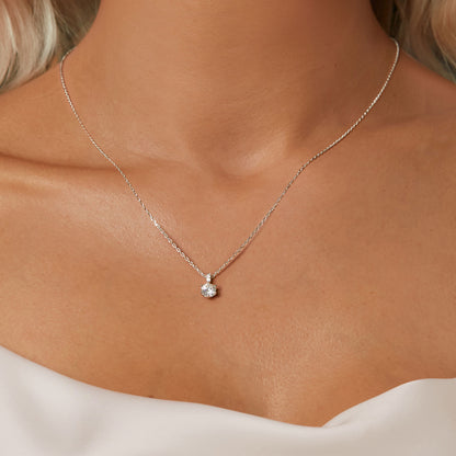 0.5ct Sparkling Moissanite Necklace
