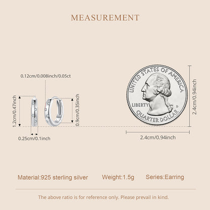 Bubble Design Moissanite Ear Climbers