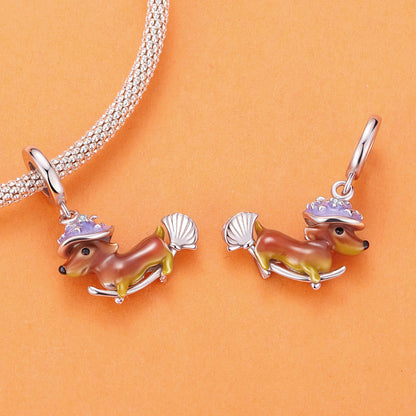 Halloween Magic Dachshund Pendant Charm