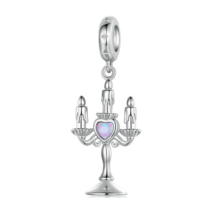 Romantic Candlestick Pendant Charm