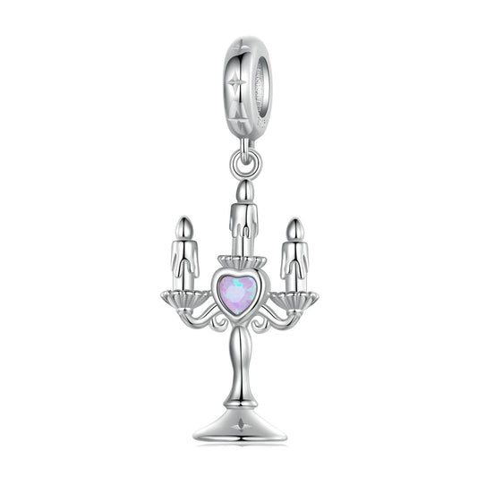 Romantic Candlestick Pendant Charm