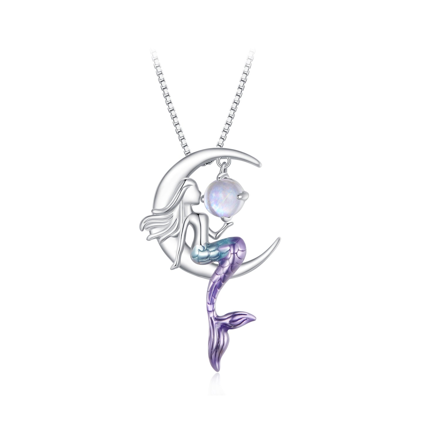 Mermaid Tail Pendant Necklace