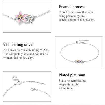 Elegant Cherry Blossom Bracelet
