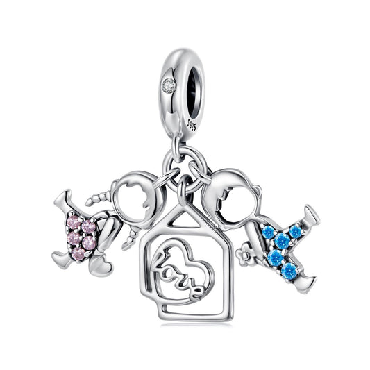 Boy & Girl Pendant Charm