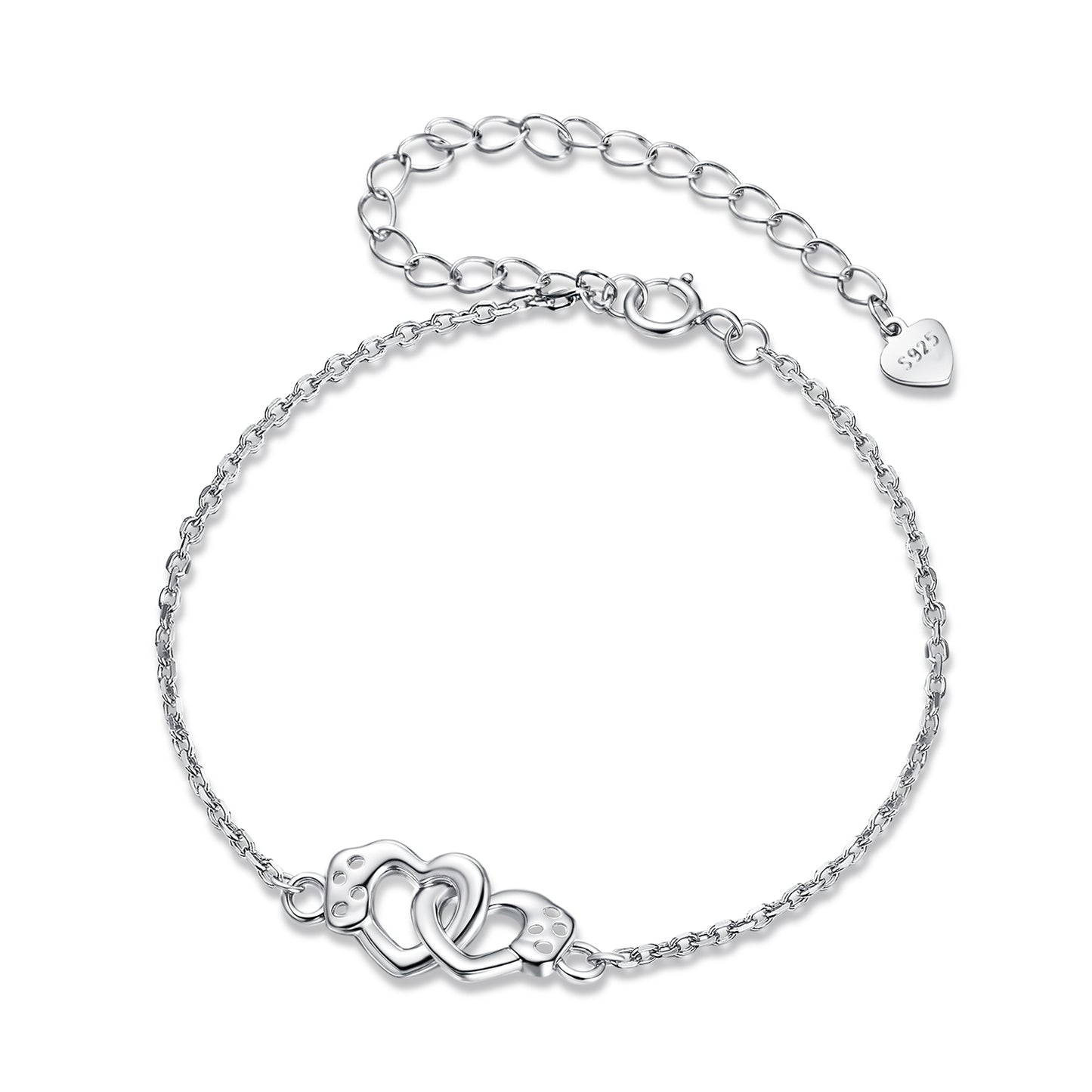 Heart Lock Charm Bracelet
