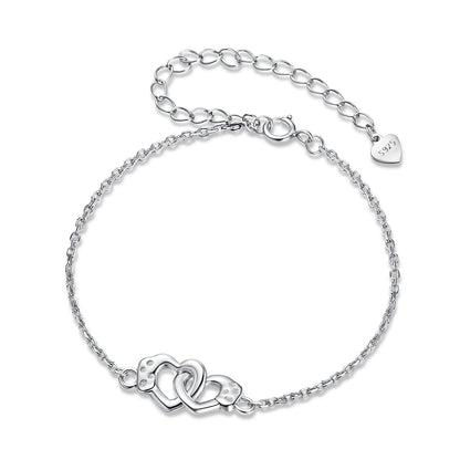 Heart Lock Charm Bracelet