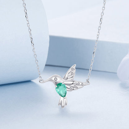 Hummingbird Silhouette Necklace
