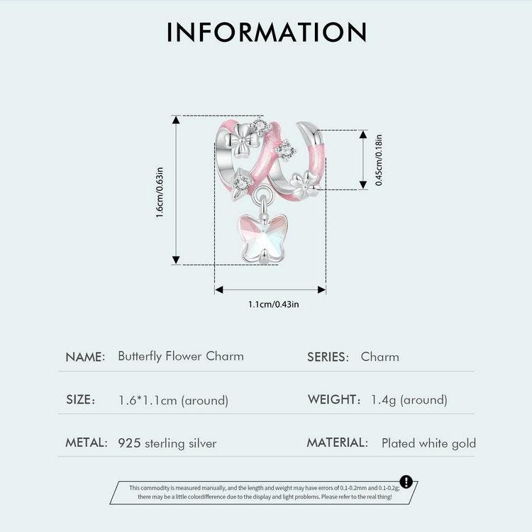 Butterfly Flower Charm