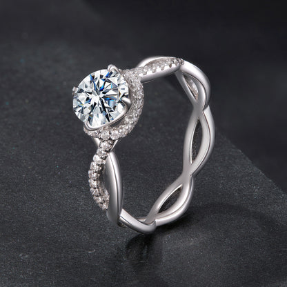 1CT Timeless Elegance Moissanite Ring